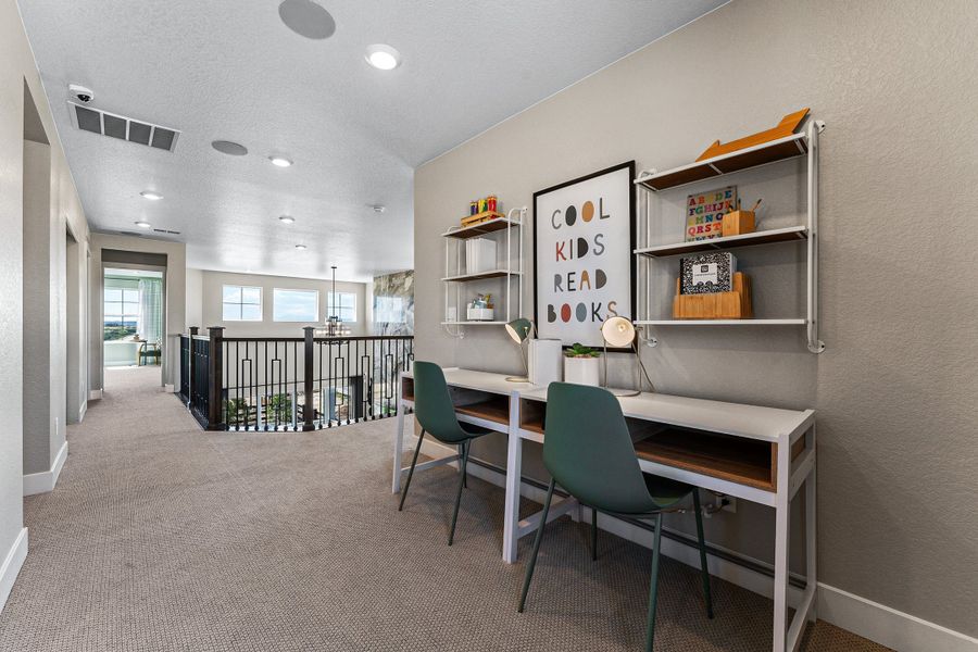 Representative furnished interior of a home built from the Windsor by Taylor Morrison in Macanta City Collection, Castle Rock (Image 31).