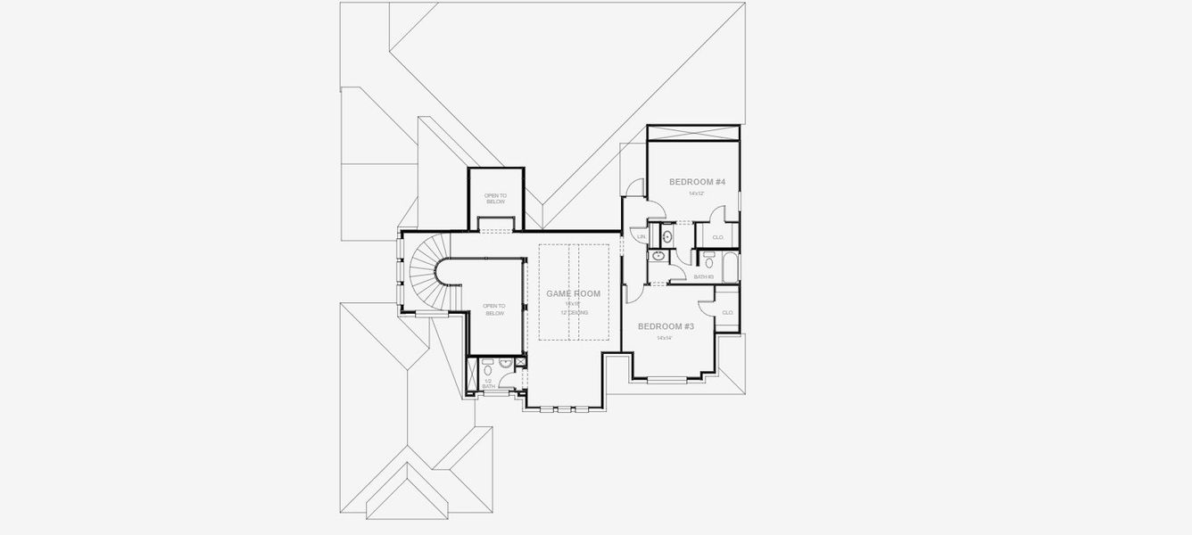 2D floor plan layout for the 4036W by Perry Homes in Megan's Landing 1/2 Acre, Castroville, TX (Image 4). 2D floor plan layout for the 4036W by Perry Homes in Megan's Landing 1/2 Acre, Castroville, TX (Image 4).