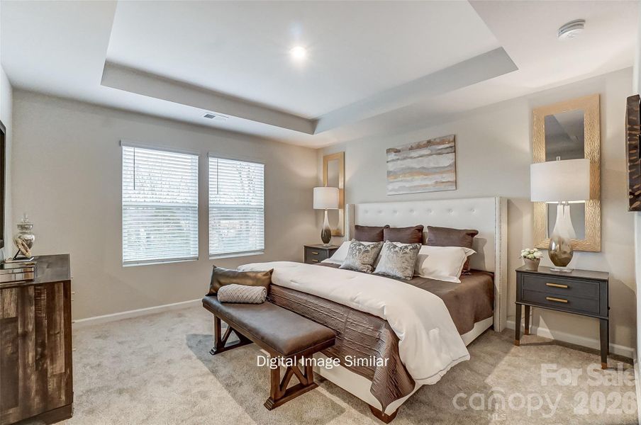 Furnished interior view inside a new home in Bailey Run, Charlotte (Image 16).