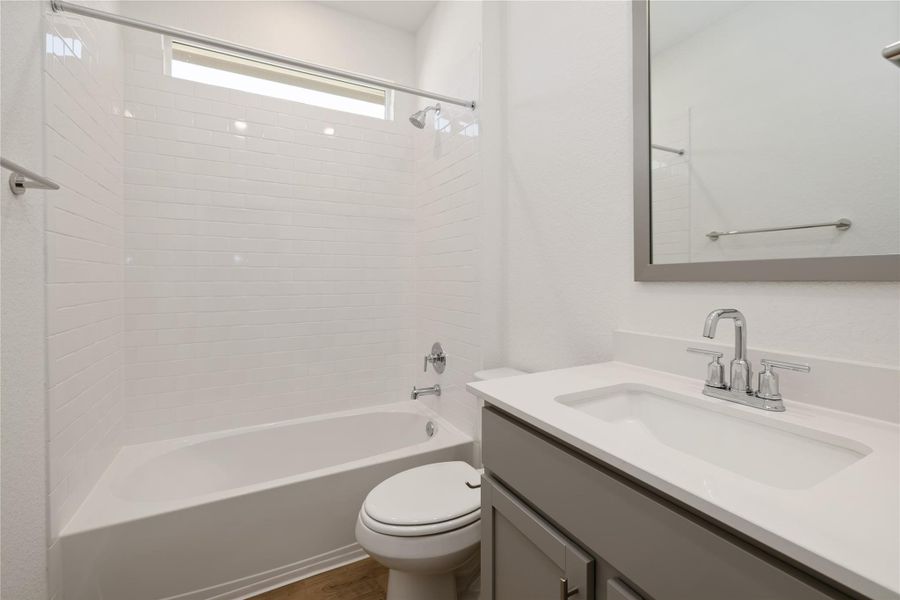 Furnished interior view inside a new home in Rosenbusch Ranch, Leander (Image 4). Furnished interior view inside a new home in Rosenbusch Ranch, Leander (Image 4).