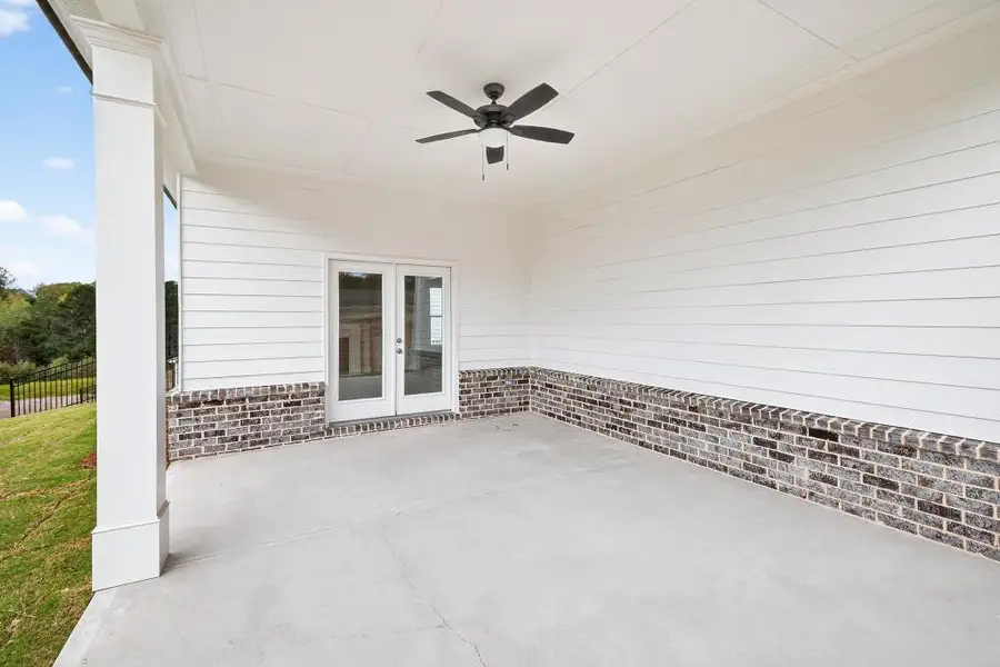 Exterior details and patio area of a home in Hemingway, Flowery Branch (Image 21). Exterior details and patio area of a home in Hemingway, Flowery Branch (Image 21).