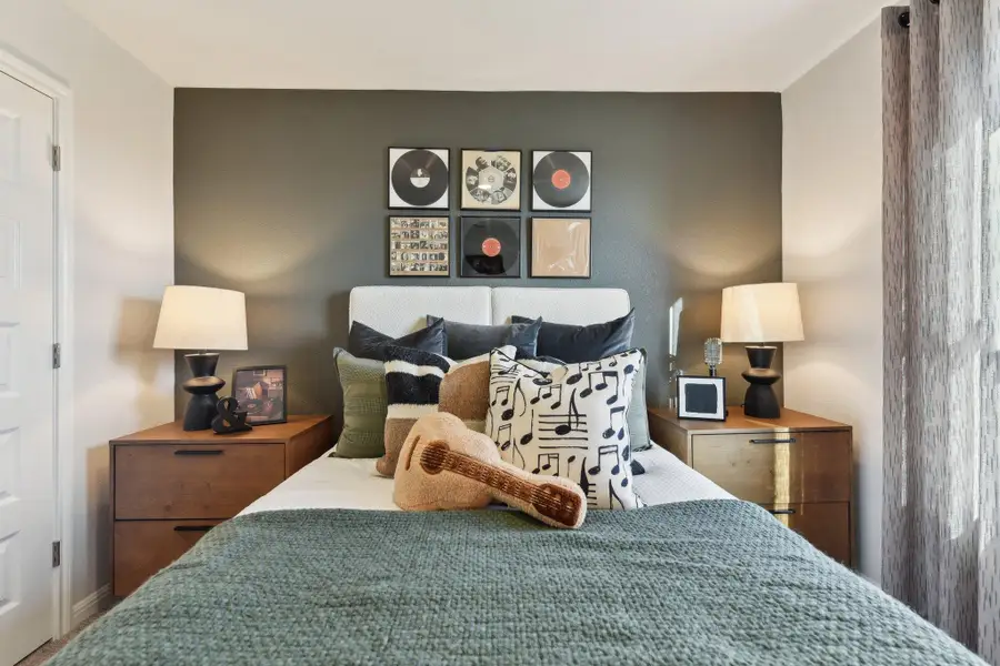 Furnished interior view inside a new home in The Meadows at Stallion Run, Buda (Image 9).