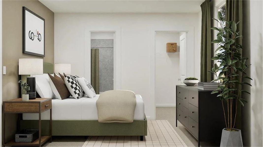 Furnished interior view inside a new home in , Locust Grove (Image 7).