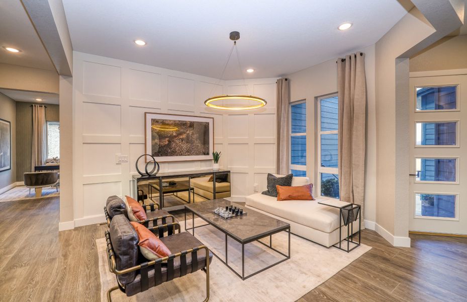Furnished interior view inside a new home in Sterling Ranch, Littleton (Image 2).
