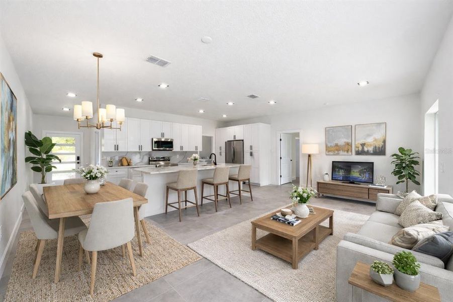 Furnished interior view inside a new home in , Ocala (Image 12).