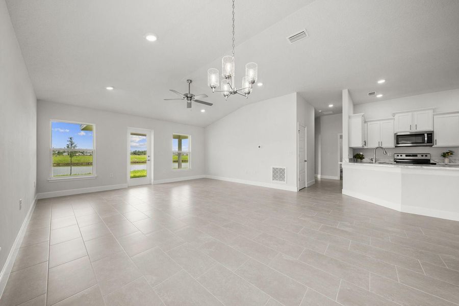 Representative unfurnished interior of a home built from the 1635 by Adams Homes in Winding Oaks, Weeki Wachee (Image 17).