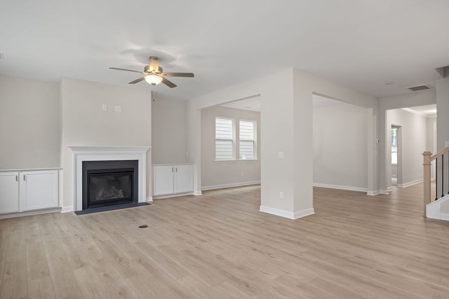 Representative unfurnished interior of a home built from the The Beech by Davidson Homes LLC in Springvale South, Fuquay Varina (Image 26). Representative unfurnished interior of a home built from the The Beech by Davidson Homes LLC in Springvale South, Fuquay Varina (Image 26).