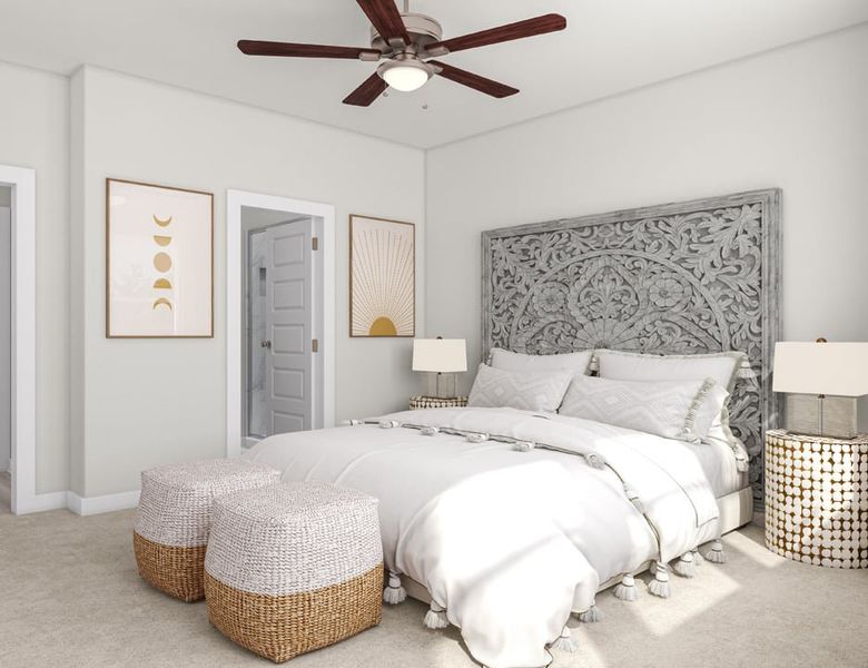 Furnished interior view inside a new home in Union Collection at Park Central, Georgetown (Image 10). Furnished interior view inside a new home in Union Collection at Park Central, Georgetown (Image 10).