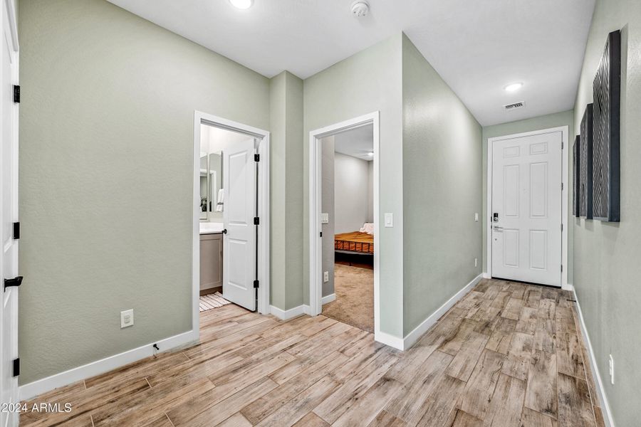 ENTRY WAY TO DOWNSTAIRS BEDROOM