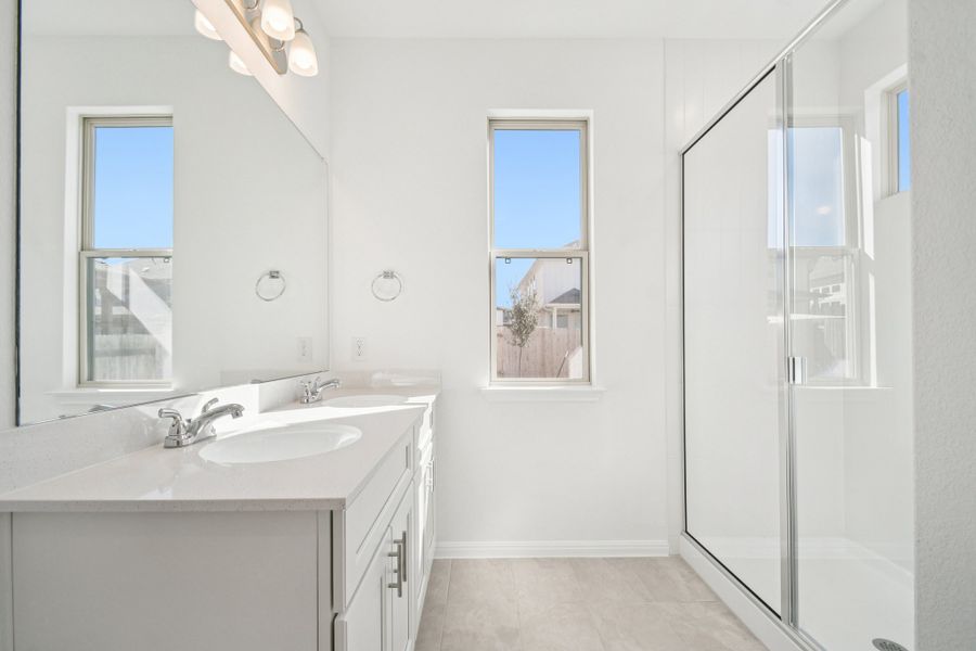 Furnished interior view inside a new home in Crosswinds, Kyle (Image 7).