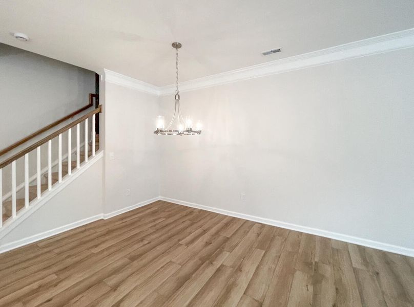 Spacious, unfurnished interior of a new home in Attenborough Townhomes, Piedmont (Image 14). Spacious, unfurnished interior of a new home in Attenborough Townhomes, Piedmont (Image 14).