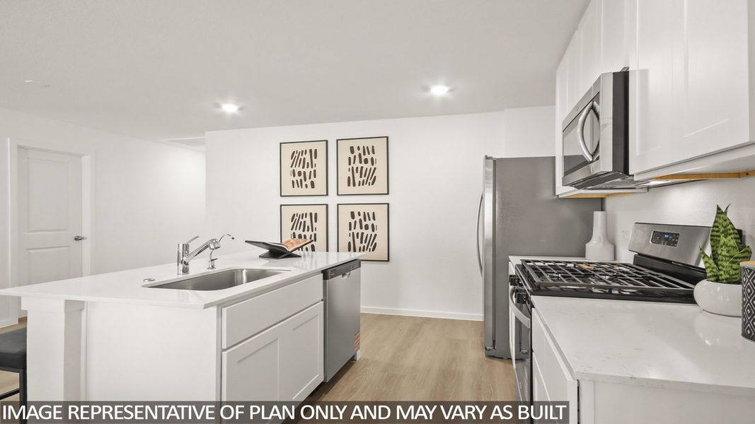 Representative furnished interior of a home built from the Austin by D.R. Horton in New Waverly Station, New Waverly (Image 11).