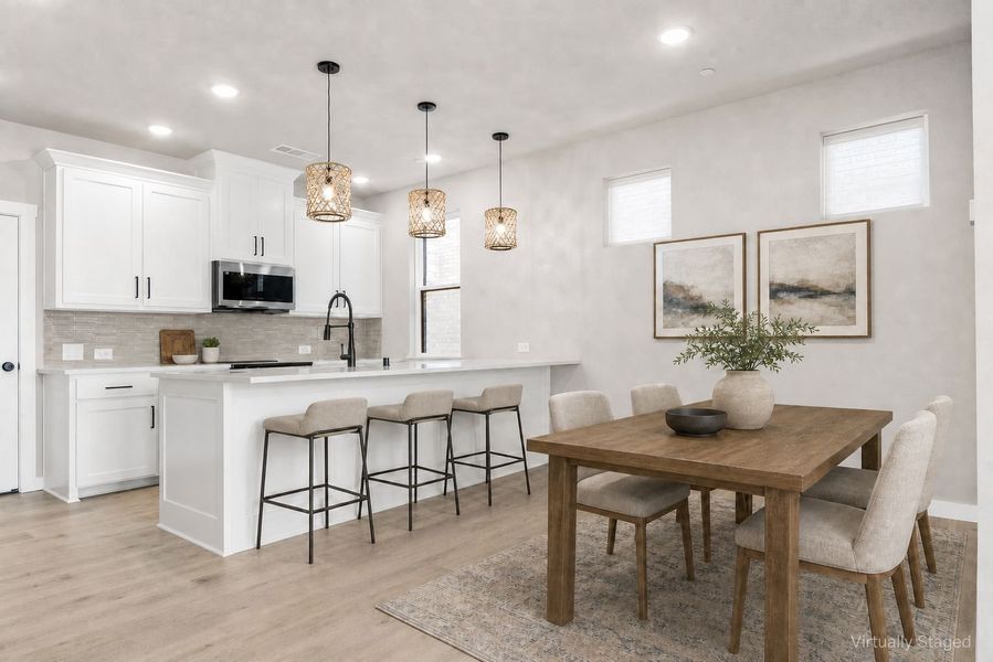 Furnished interior view inside a new home in Wildridge, Oak Point (Image 8).