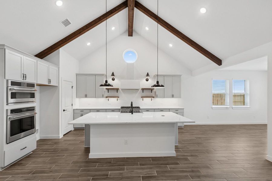 Gourmet kitchen with island Gourmet kitchen with island