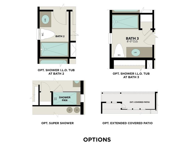 2D floor plan layout for the The Philip A by Davidson Homes LLC in Sierra Vista, Rosharon, TX (Image 5). 2D floor plan layout for the The Philip A by Davidson Homes LLC in Sierra Vista, Rosharon, TX (Image 5).