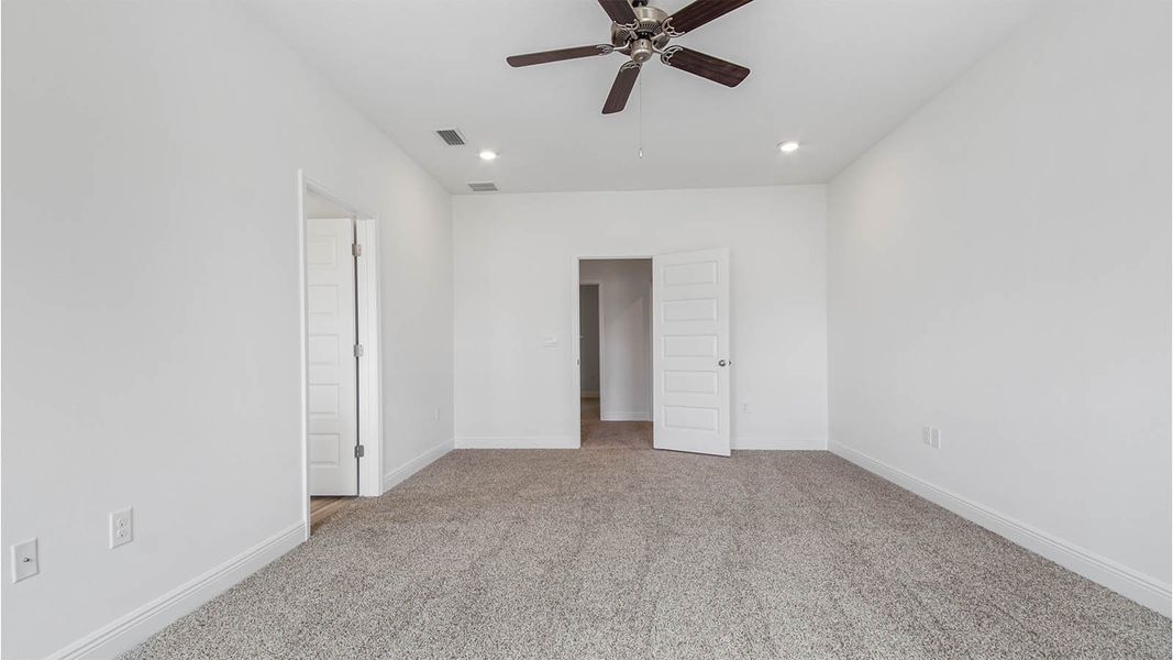 Representative unfurnished interior of a home built from the Carol by D.R. Horton in Bayside at Ward Creek, Panama City Beach (Image 37). Representative unfurnished interior of a home built from the Carol by D.R. Horton in Bayside at Ward Creek, Panama City Beach (Image 37).