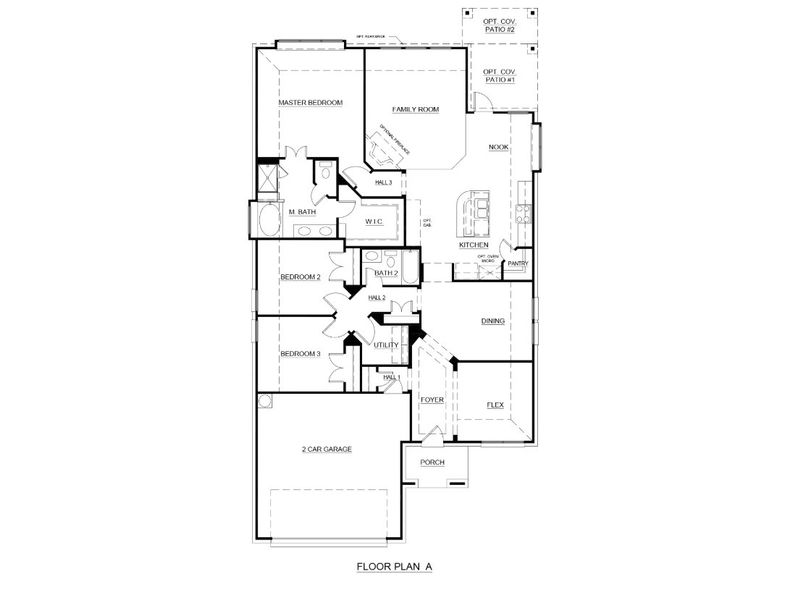 2D floor plan layout for the Concept 1991 by Landsea Homes in El Dorado, Granbury, TX (Image 3). 2D floor plan layout for the Concept 1991 by Landsea Homes in El Dorado, Granbury, TX (Image 3).
