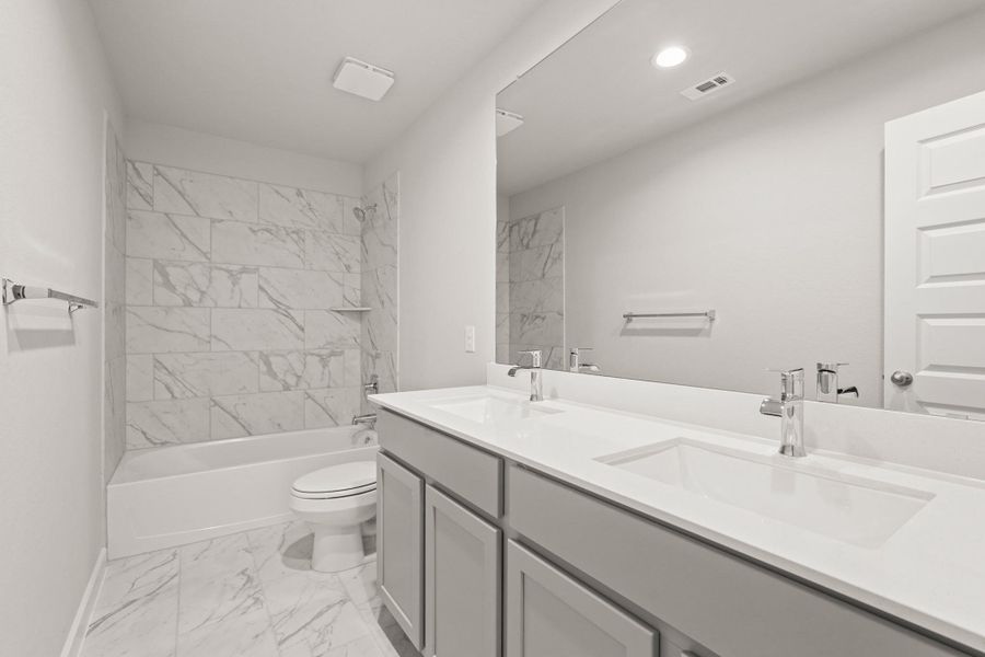 Furnished interior view inside a new home in Morton Creek Ranch, Katy (Image 4).