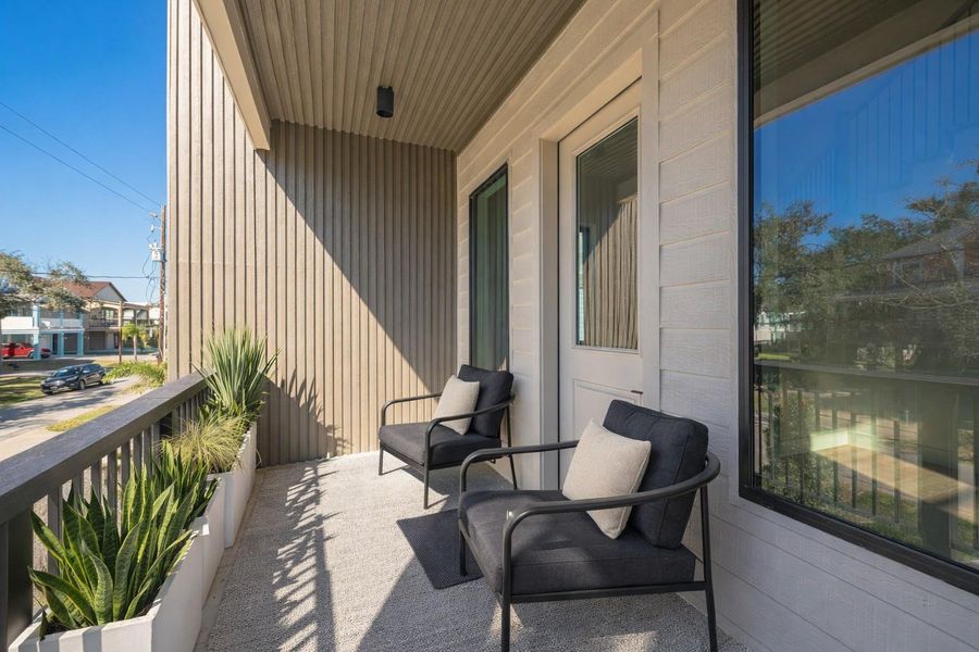 Virtually staged patio