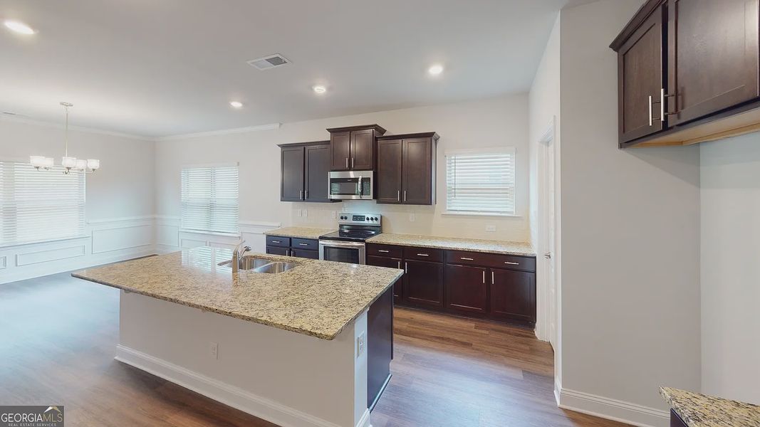 Furnished interior view inside a new home in The Abberley., Macon (Image 4).