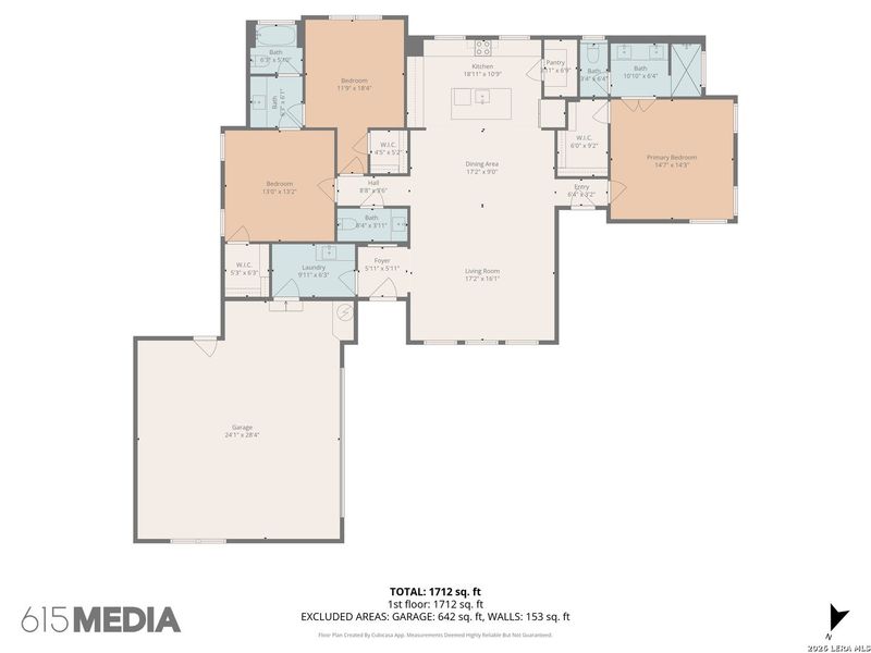 2D floor plan layout of this home in , Canyon Lake, TX (Image 4).