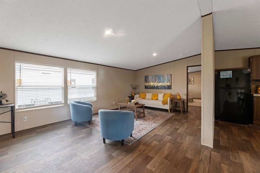 Furnished interior view inside a new home in , Sunset (Image 4).