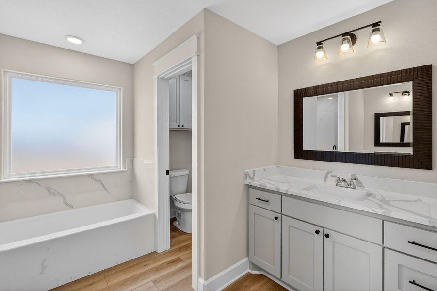 Furnished interior view inside a new home in , Snook (Image 8).