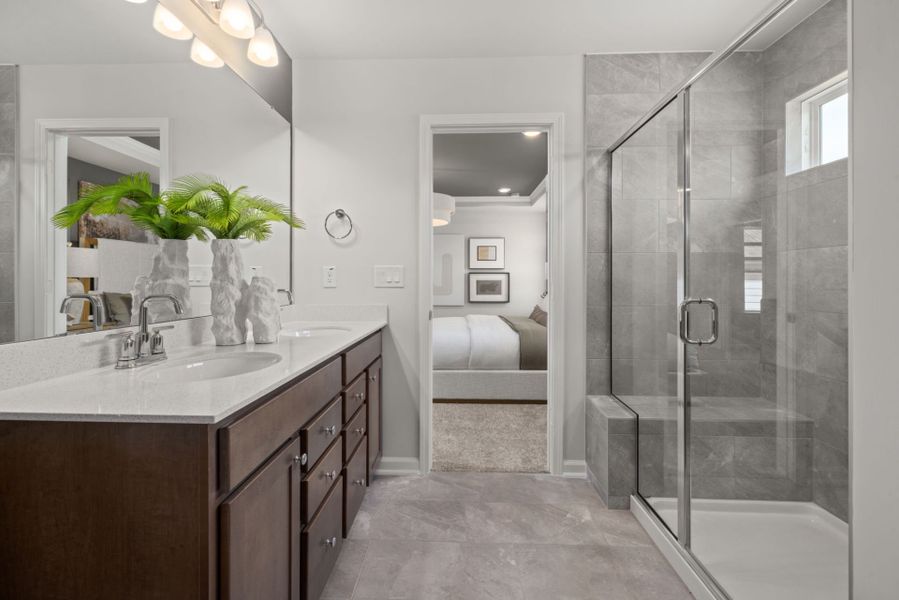 Furnished interior view inside a new home in Huxley, Apex (Image 10).