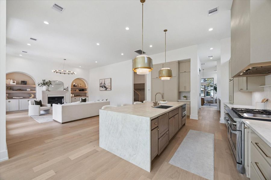 The open first-floor layout makes entertaining a breeze while remaining functional for everyday living.