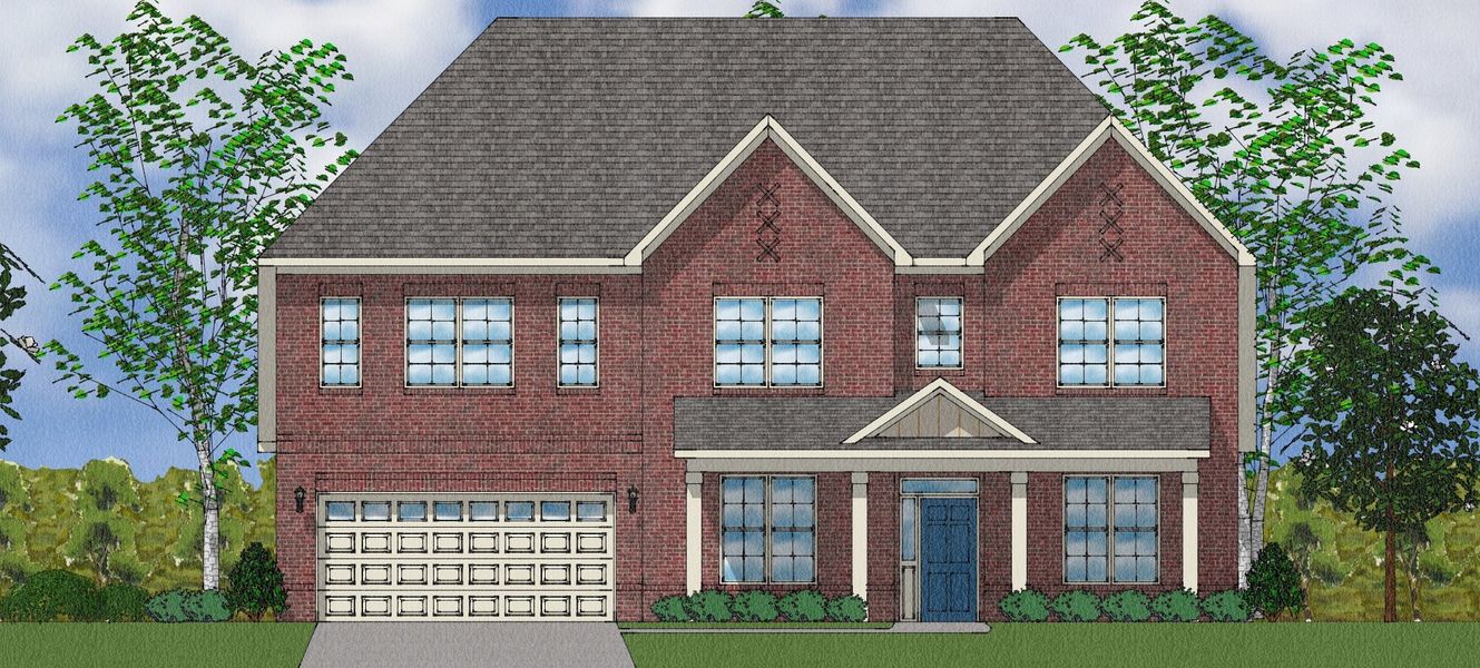 Representative exterior photo of a completed home built from the Livingston - Elite Collection by Mungo Homes in Walnut Grove, Easley, SC (Image 6).