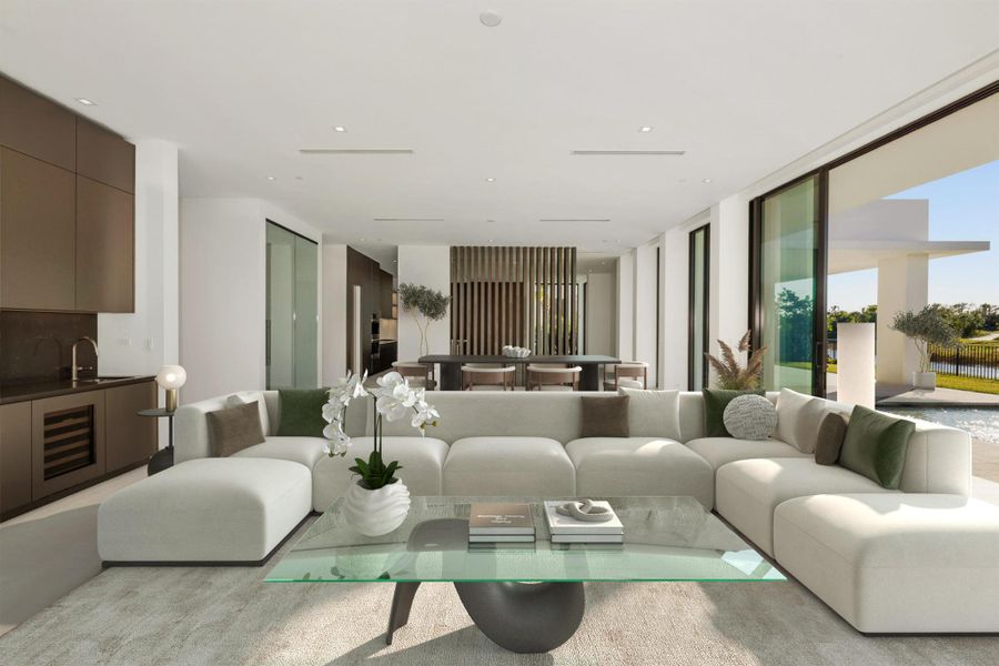 Furnished interior view inside a new home in , Palm Beach Gardens (Image 6).