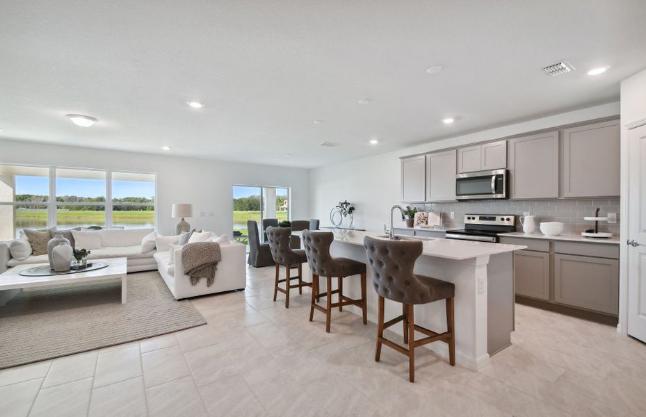 Furnished interior view inside a new home in Oakfield Lakes, Parrish (Image 13).