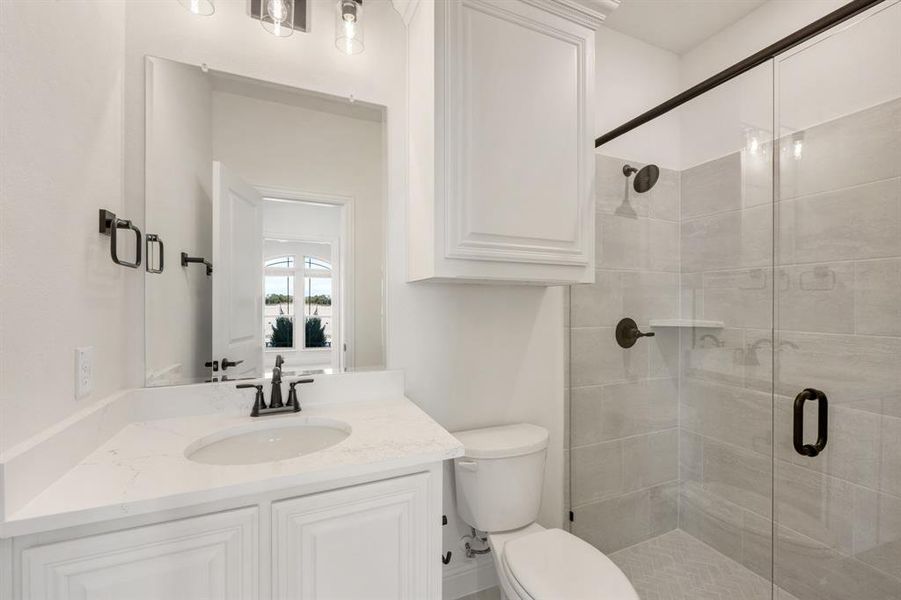 Furnished interior view inside a new home in Meadow Vista 60-65, Anna (Image 10). Furnished interior view inside a new home in Meadow Vista 60-65, Anna (Image 10).