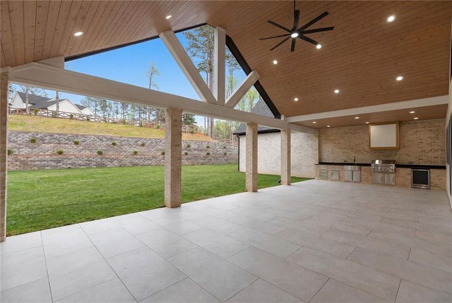 Exterior details and patio area of a home in , Dacula (Image 32).