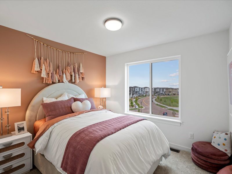 Furnished interior view inside a new home in Parkside at Victory Ridge, Colorado Springs (Image 28).