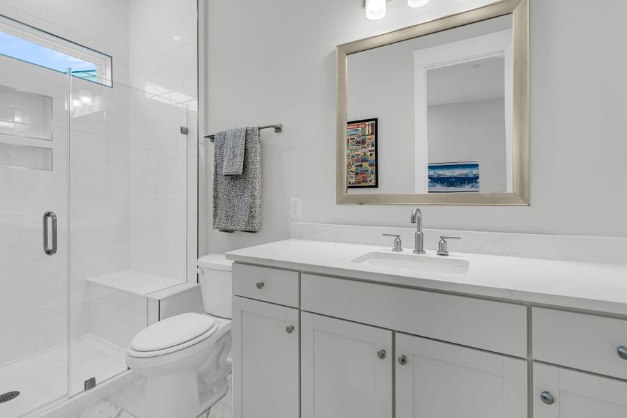 Furnished interior view inside a new home in K. Hovnanian's® Four Seasons at Lakes of Cane Bay, Summerville (Image 37).