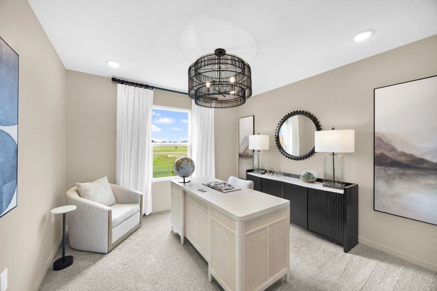 Representative furnished interior of a home built from the Finn by Risewell Homes in Eagletail Landings, Howey-in-the-Hills (Image 16).