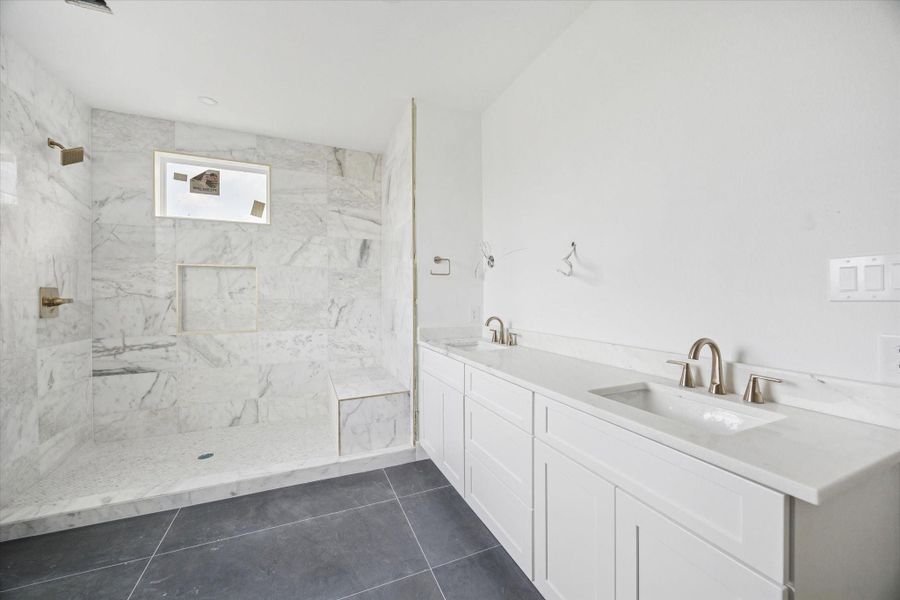 View of the primary bath as of February 12, 2026.