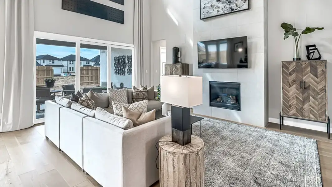 Furnished interior view inside a new home in Avalon at Cypress, Cypress (Image 14).