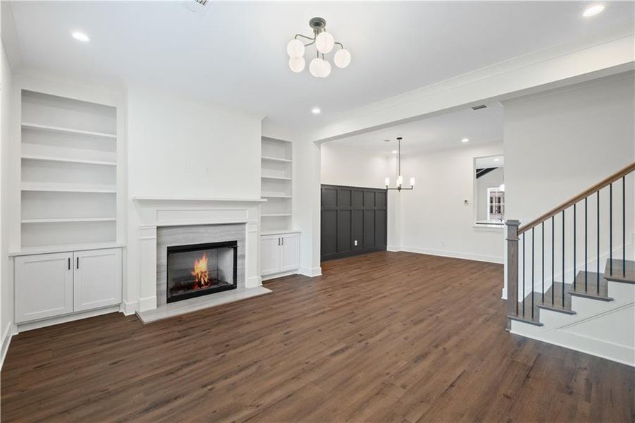 Spacious, unfurnished interior of a new home in Devin's Shire - A Kennesaw Tradition, Kennesaw (Image 27).