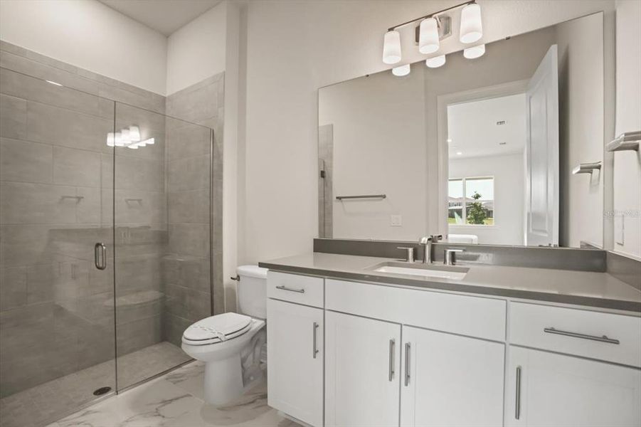 Furnished interior view inside a new home in , Orlando (Image 30).