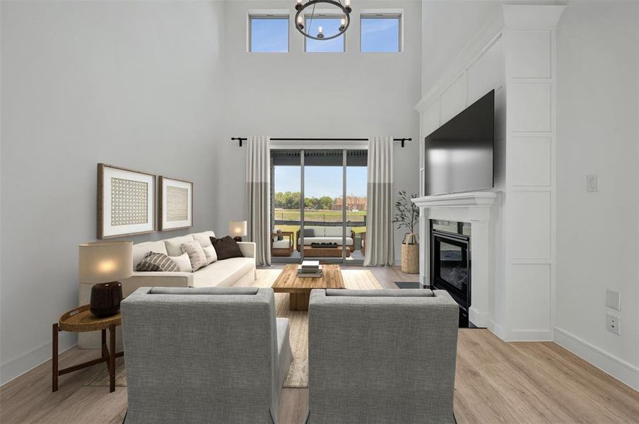 Furnished interior view inside a new home in Heath Golf & Yacht Villas, Heath (Image 16). Furnished interior view inside a new home in Heath Golf & Yacht Villas, Heath (Image 16).
