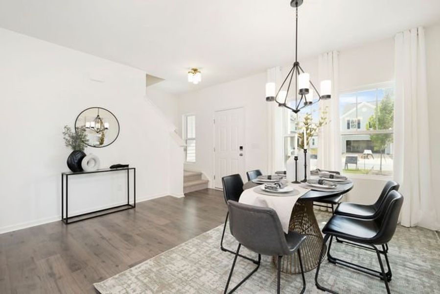Representative furnished interior of a home built from the Preston by True Homes in Edgewater - The Cottages, Lancaster (Image 9).