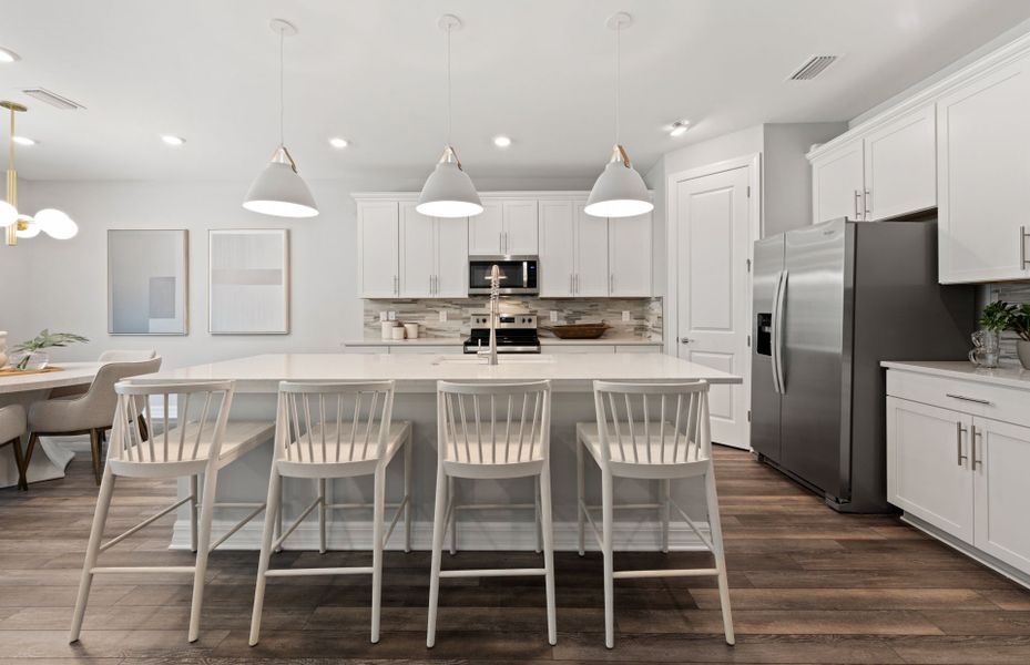 Kitchen with center island