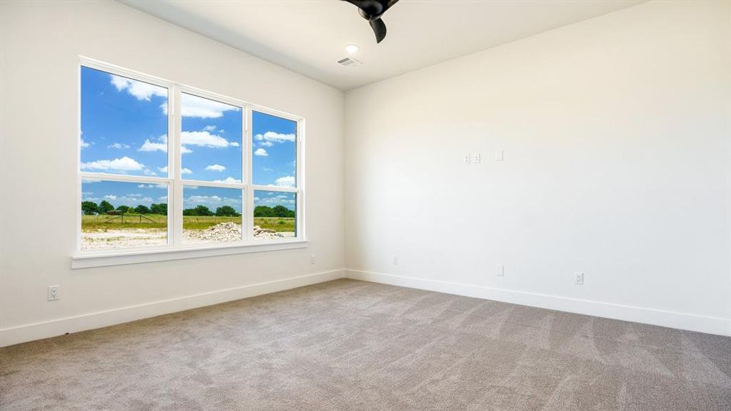 View of carpeted empty room