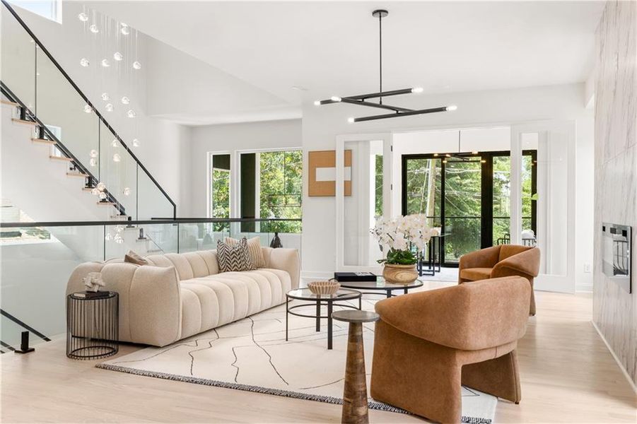 Furnished interior view inside a new home in , Atlanta (Image 49). Furnished interior view inside a new home in , Atlanta (Image 49).