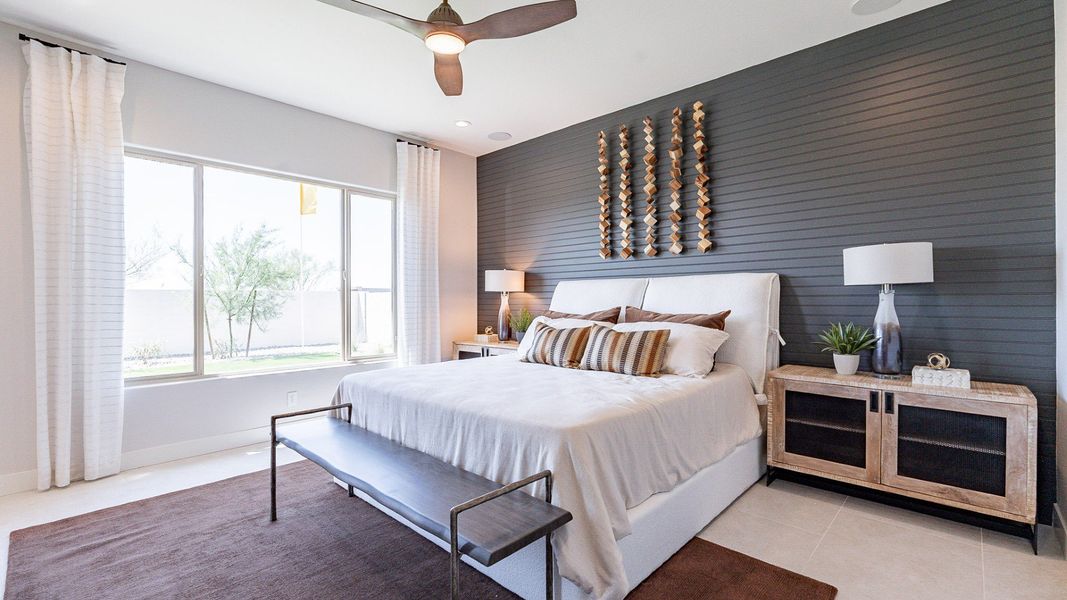 Representative furnished interior of a home built from the Almeria by DRB Homes in Windrose, Waddell (Image 14).