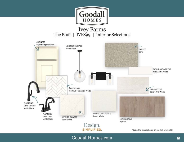 Sample of building materials used in homes in Ivey Farms, Farragut (Image 3). Sample of building materials used in homes in Ivey Farms, Farragut (Image 3).