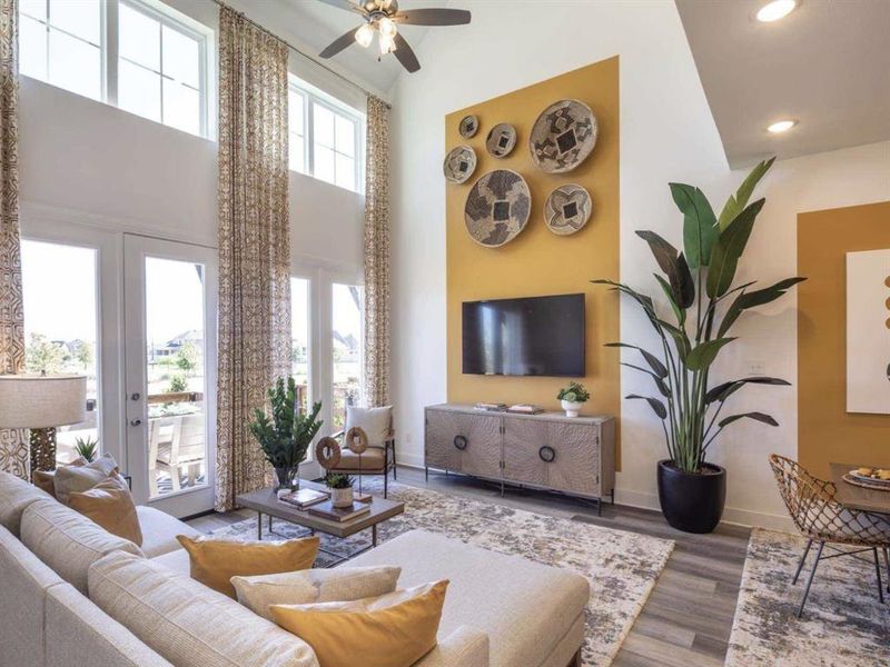 Furnished interior view inside a new home in , Aledo (Image 7).