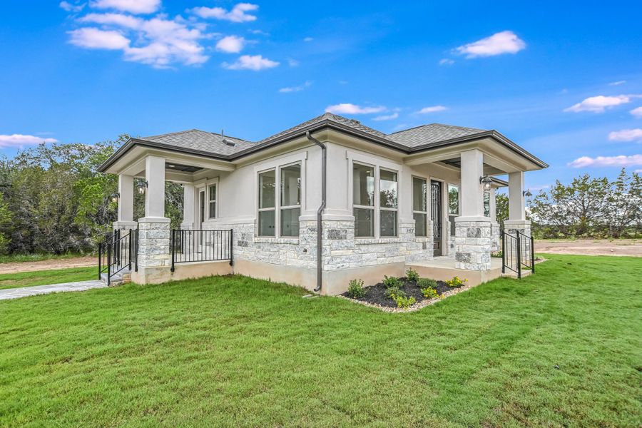 Exterior details of a home in Burnet Hilltop Estates, Cedar Park (Image 4).